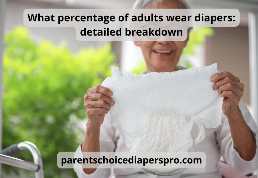 What percentage of adults wear diapers